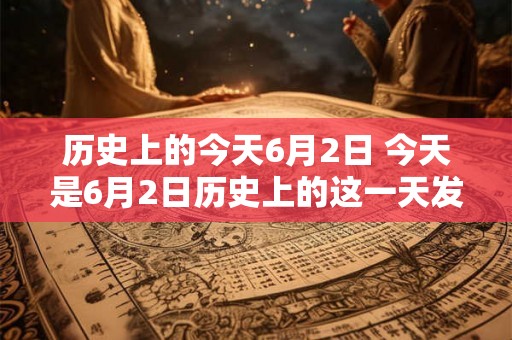 历史上的今天6月2日 今天是6月2日历史上的这一天发生了什么重大事件