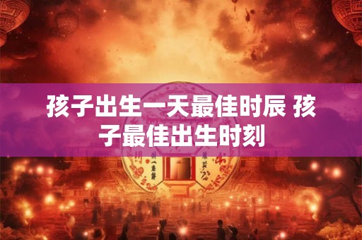孩子出生一天最佳时辰 孩子最佳出生时刻 孩子出生一天最佳时辰 孩子最佳出生时刻