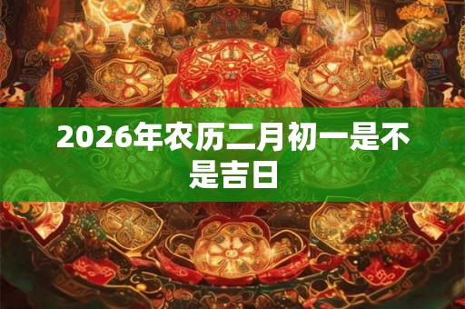 2026年农历二月初一是不是吉日