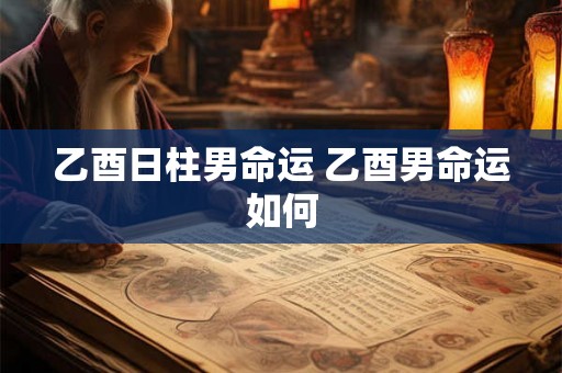 乙酉日柱男命运 乙酉男命运如何 乙酉日柱男命运 乙酉男命运如何