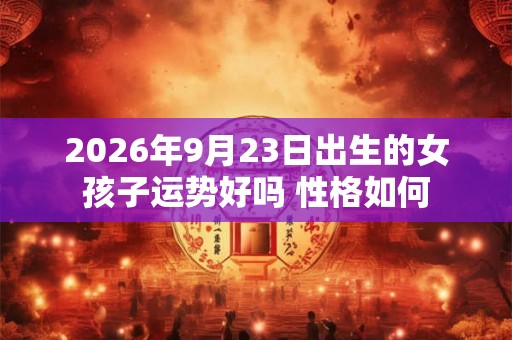 2026年9月23日出生的女孩子运势好吗 性格如何