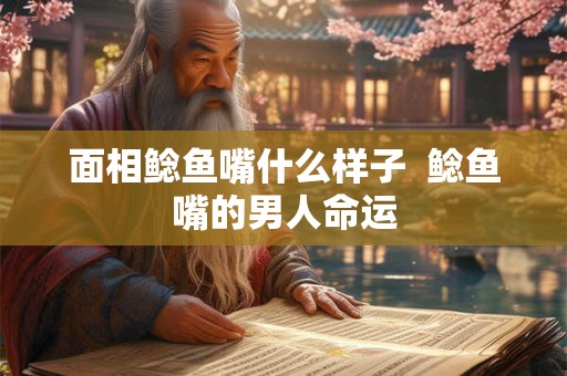 面相鲶鱼嘴什么样子  鲶鱼嘴的男人命运