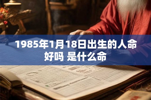 1985年1月18日出生的人命好吗 是什么命