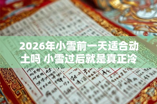 2026年小雪前一天适合动土吗 小雪过后就是真正冷了吗 2026年小雪前一天适合动土吗 小雪过后就是真正冷了吗