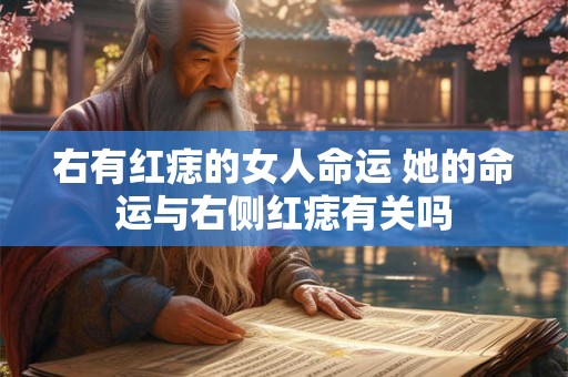 右有红痣的女人命运 她的命运与右侧红痣有关吗