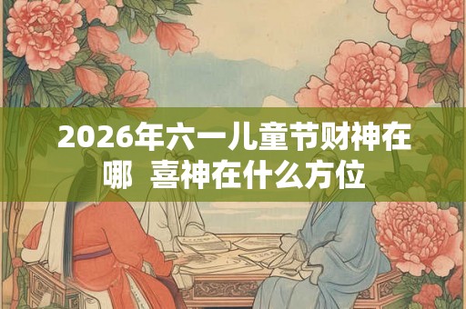2026年六一儿童节财神在哪  喜神在什么方位
