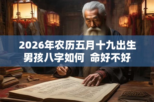 2026年农历五月十九出生男孩八字如何  命好不好