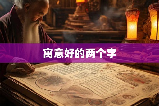 寓意好的两个字 寓意好的两个字