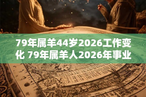 79年属羊44岁2026工作变化 79年属羊人2026年事业运势