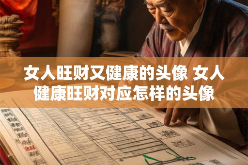 女人旺财又健康的头像 女人健康旺财对应怎样的头像
