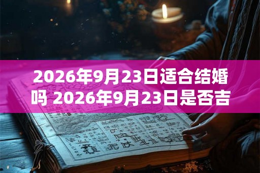 2026年9月23日适合结婚吗 2026年9月23日是否吉日成婚