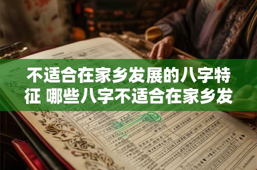 不适合在家乡发展的八字特征 哪些八字不适合在家乡发展