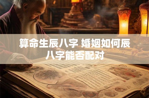 算命生辰八字 婚姻如何辰八字能否配对