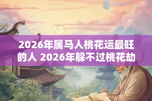 2026年属马人桃花运最旺的人 2026年躲不过桃花劫的生肖是
