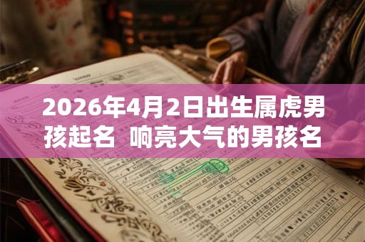 2026年4月2日出生属虎男孩起名  响亮大气的男孩名字
