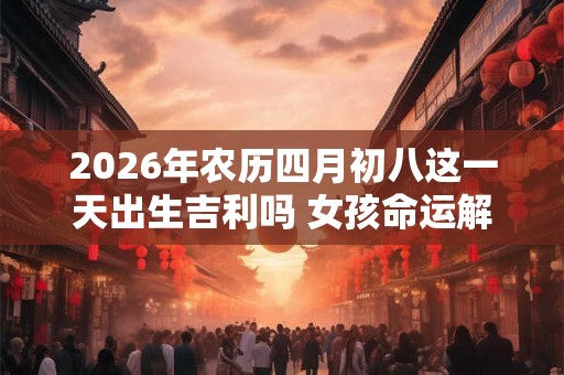 2026年农历四月初八这一天出生吉利吗 女孩命运解析
