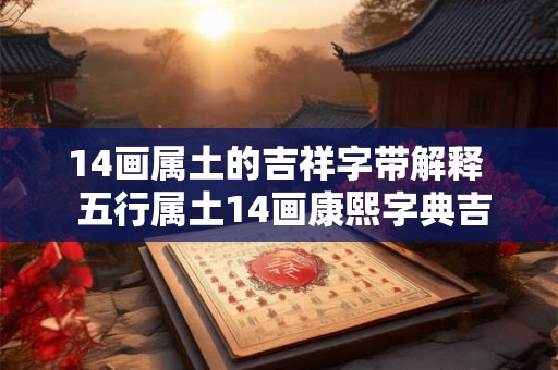 14画属土的吉祥字带解释  五行属土14画康熙字典吉祥字
