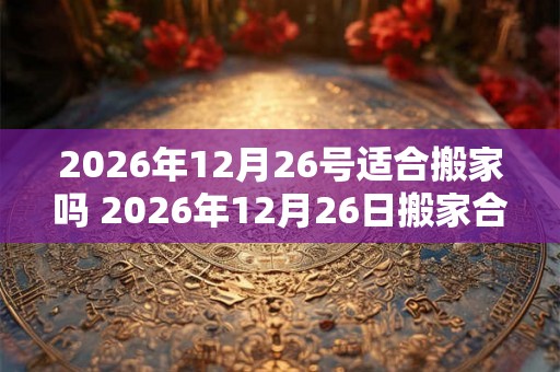 2026年12月26号适合搬家吗 2026年12月26日搬家合适吗 2026年12月26号适合搬家吗 2026年12月26日搬家合适吗