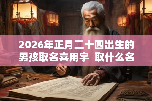 2026年正月二十四出生的男孩取名喜用字  取什么名字比较吉利