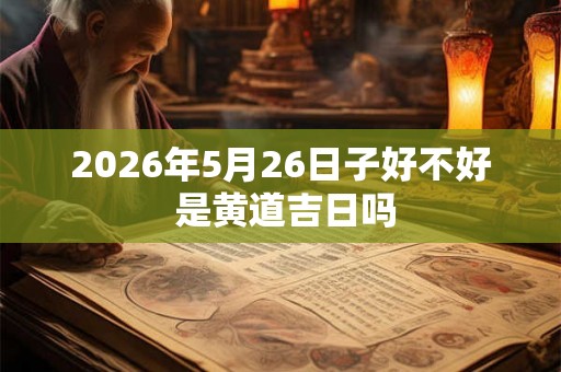2026年5月26日子好不好 是黄道吉日吗