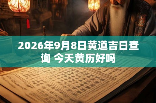 2026年9月8日黄道吉日查询 今天黄历好吗 2026年9月8日黄道吉日查询 今天黄历好吗
