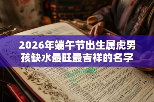 2026年端午节出生属虎男孩缺水最旺最吉祥的名字