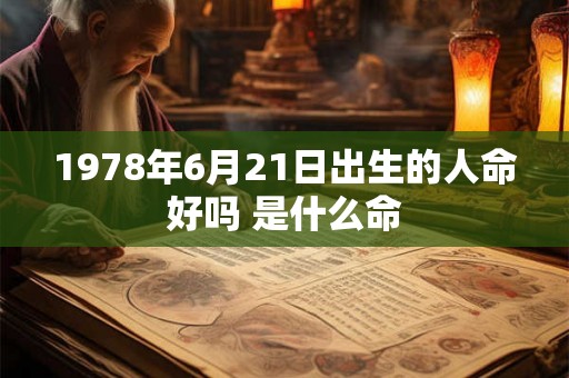 1978年6月21日出生的人命好吗 是什么命