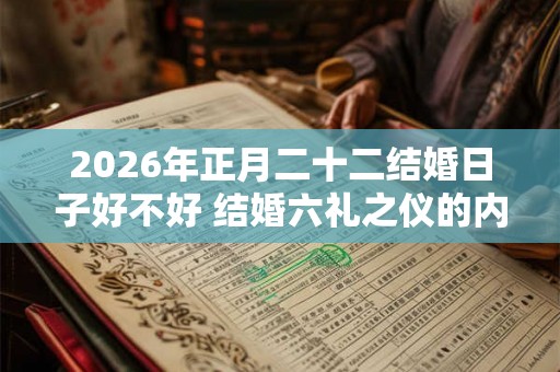 2026年正月二十二结婚日子好不好 结婚六礼之仪的内容