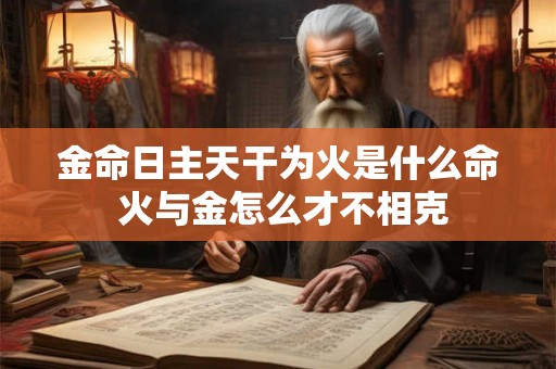 金命日主天干为火是什么命 火与金怎么才不相克 金命日主天干为火是什么命 火与金怎么才不相克