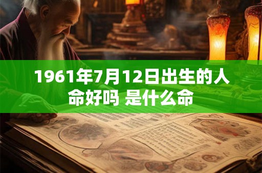 1961年7月12日出生的人命好吗 是什么命