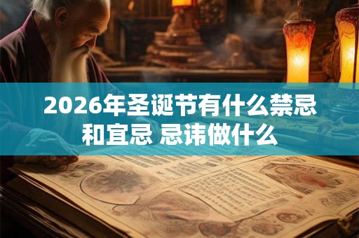 2026年圣诞节有什么禁忌和宜忌 忌讳做什么