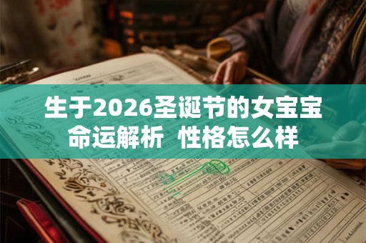 生于2026圣诞节的女宝宝命运解析 性格怎么样 生于2026圣诞节的女宝宝命运解析 性格怎么样