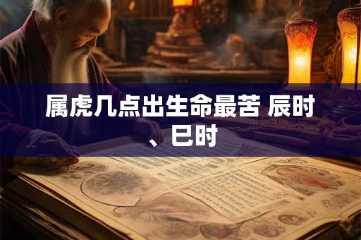 属虎几点出生命最苦 辰时、巳时