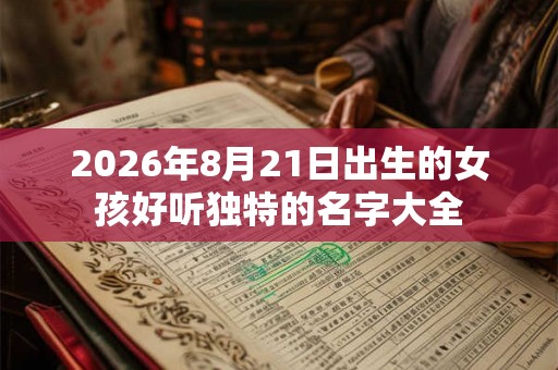 2026年8月21日出生的女孩好听独特的名字大全