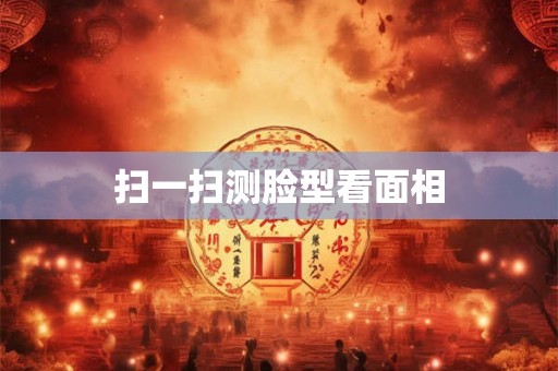 扫一扫测脸型看面相 扫一扫测脸型看面相