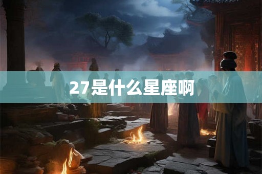 27是什么星座啊