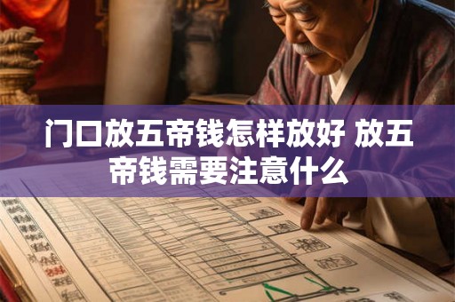 门口放五帝钱怎样放好 放五帝钱需要注意什么