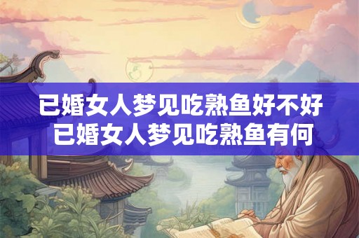 已婚女人梦见吃熟鱼好不好 已婚女人梦见吃熟鱼有何寓意