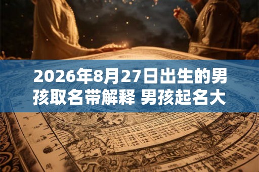 2026年8月27日出生的男孩取名带解释 男孩起名大全 2026年8月27日出生的男孩取名带解释 男孩起名大全