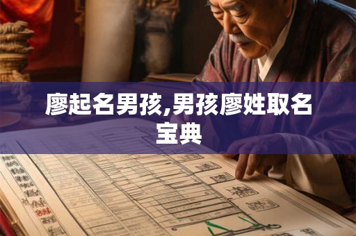 廖起名男孩,男孩廖姓取名宝典