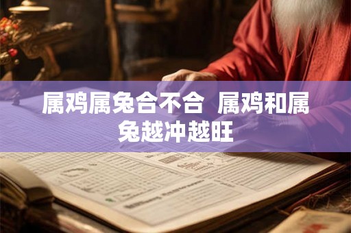 属鸡属兔合不合 属鸡和属兔越冲越旺 属鸡属兔合不合 属鸡和属兔越冲越旺