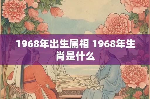 1968年出生属相 1968年生肖是什么