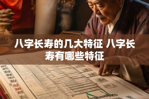 八字长寿的几大特征 八字长寿有哪些特征