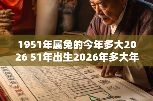1951年属兔的今年多大2026 51年出生2026年多大年龄 1951年属兔的今年多大2026 51年出生2026年多大年龄