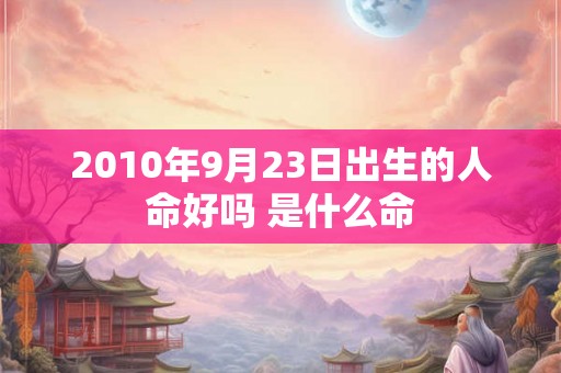 2010年9月23日出生的人命好吗 是什么命 2010年9月23日出生的人命好吗 是什么命