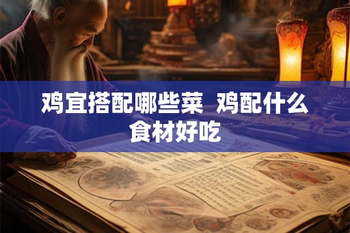 鸡宜搭配哪些菜  鸡配什么食材好吃
