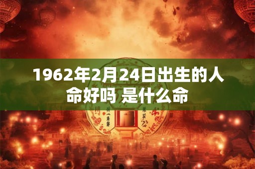 1962年2月24日出生的人命好吗 是什么命 1962年2月24日出生的人命好吗 是什么命