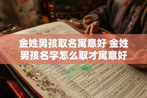 金姓男孩取名寓意好 金姓男孩名字怎么取才寓意好