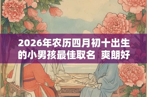 2026年农历四月初十出生的小男孩最佳取名  爽朗好听的名字