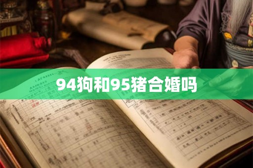 94狗和95猪合婚吗